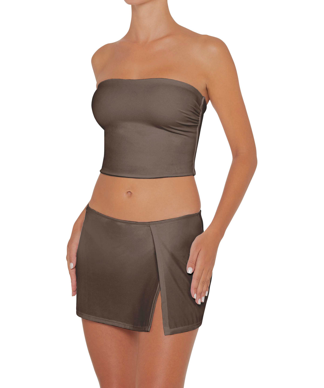 BSWS-B82 Swim Skirt with Side Slit