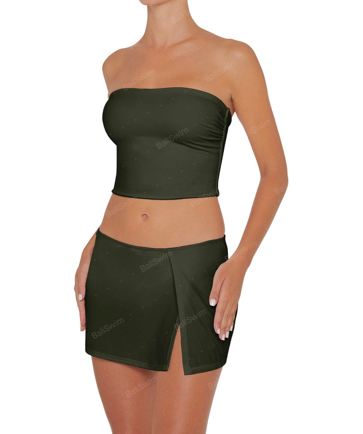 BSWS-B82 Swim Skirt with Side Slit
