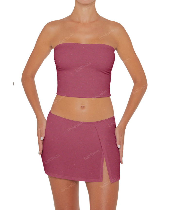 BSWS-B82 Swim Skirt with Side Slit