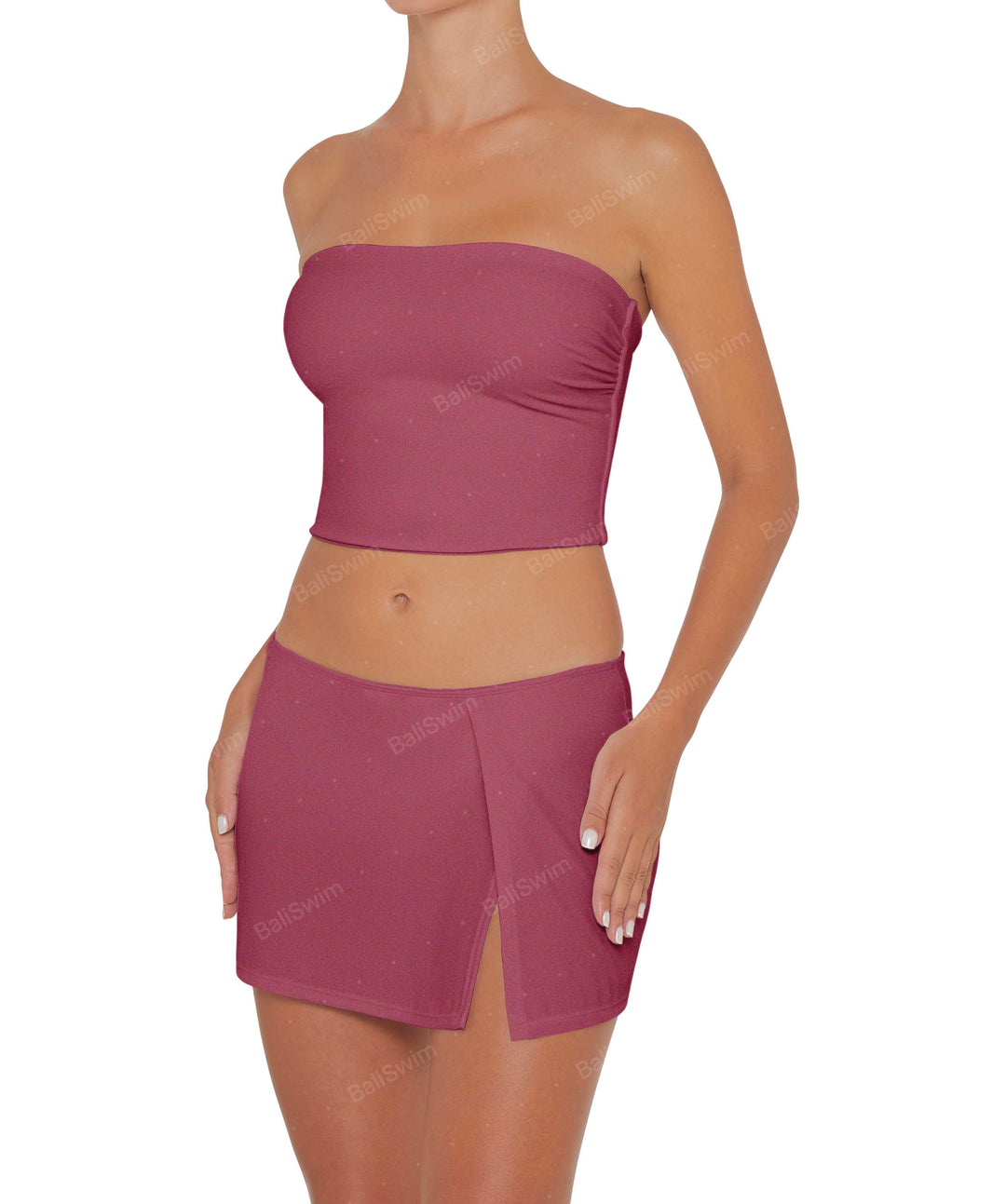 BSWS-B82 Swim Skirt with Side Slit