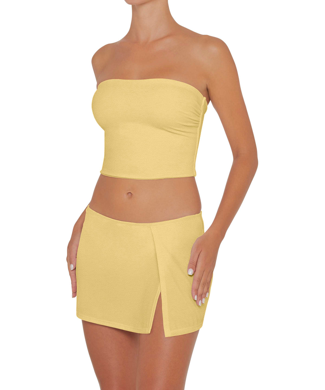 BSWS-B82 Swim Skirt with Side Slit