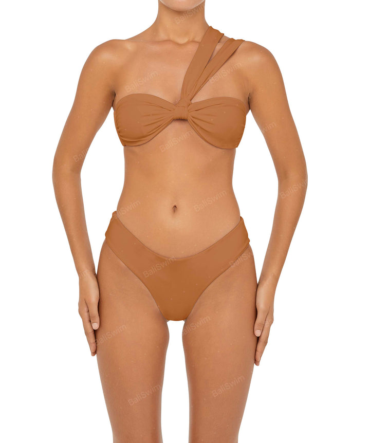 BSWS-T83 Asymmetric Bandeau Bikini Top