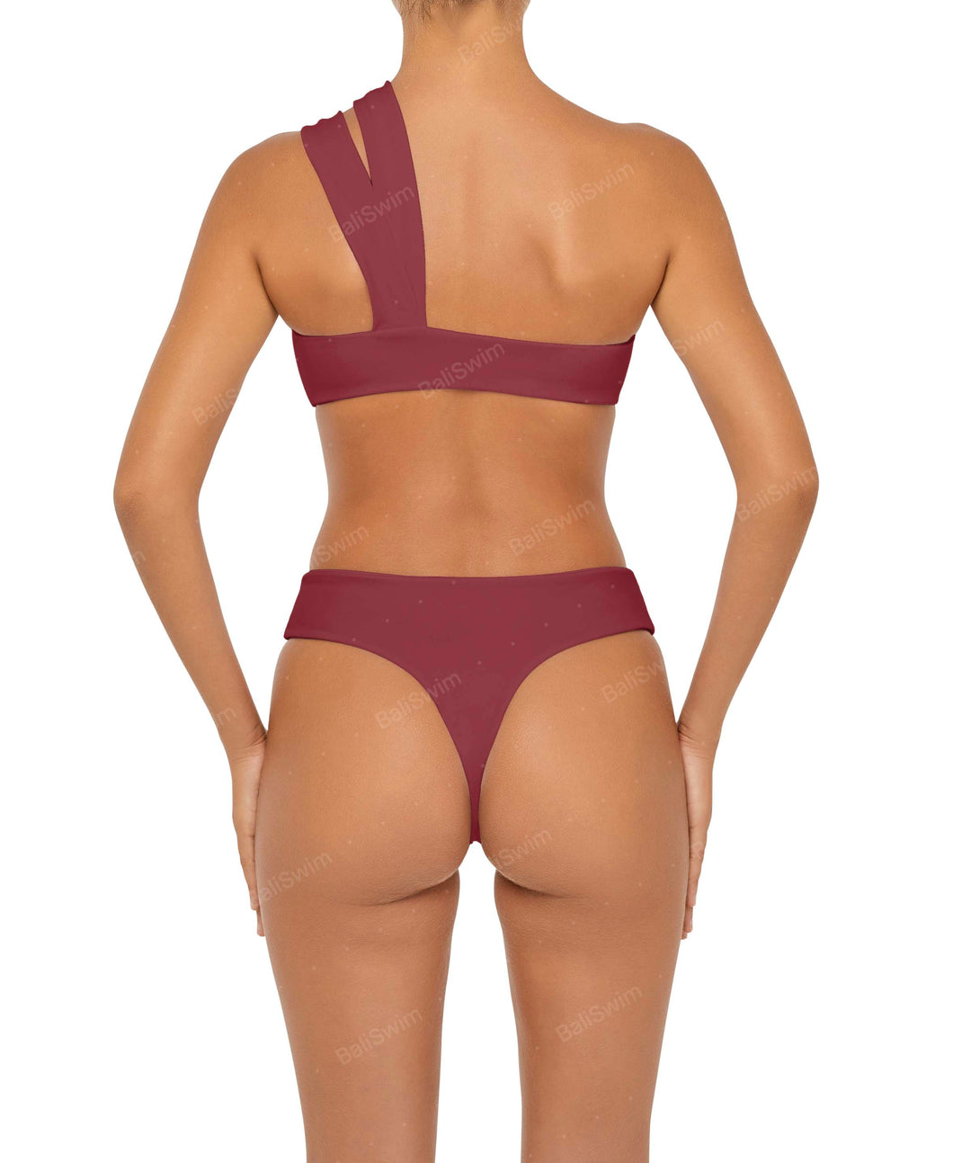 BSWS-T83 Asymmetric Bandeau Bikini Top