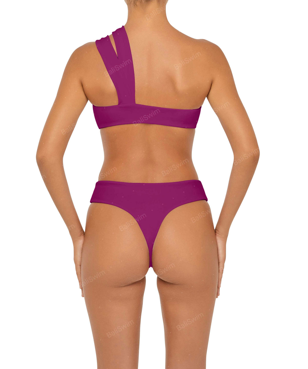 BSWS-T83 Asymmetric Bandeau Bikini Top