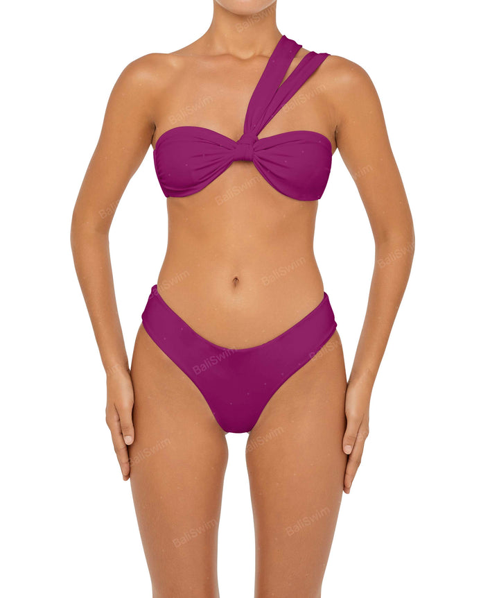 BSWS-T83 Asymmetric Bandeau Bikini Top