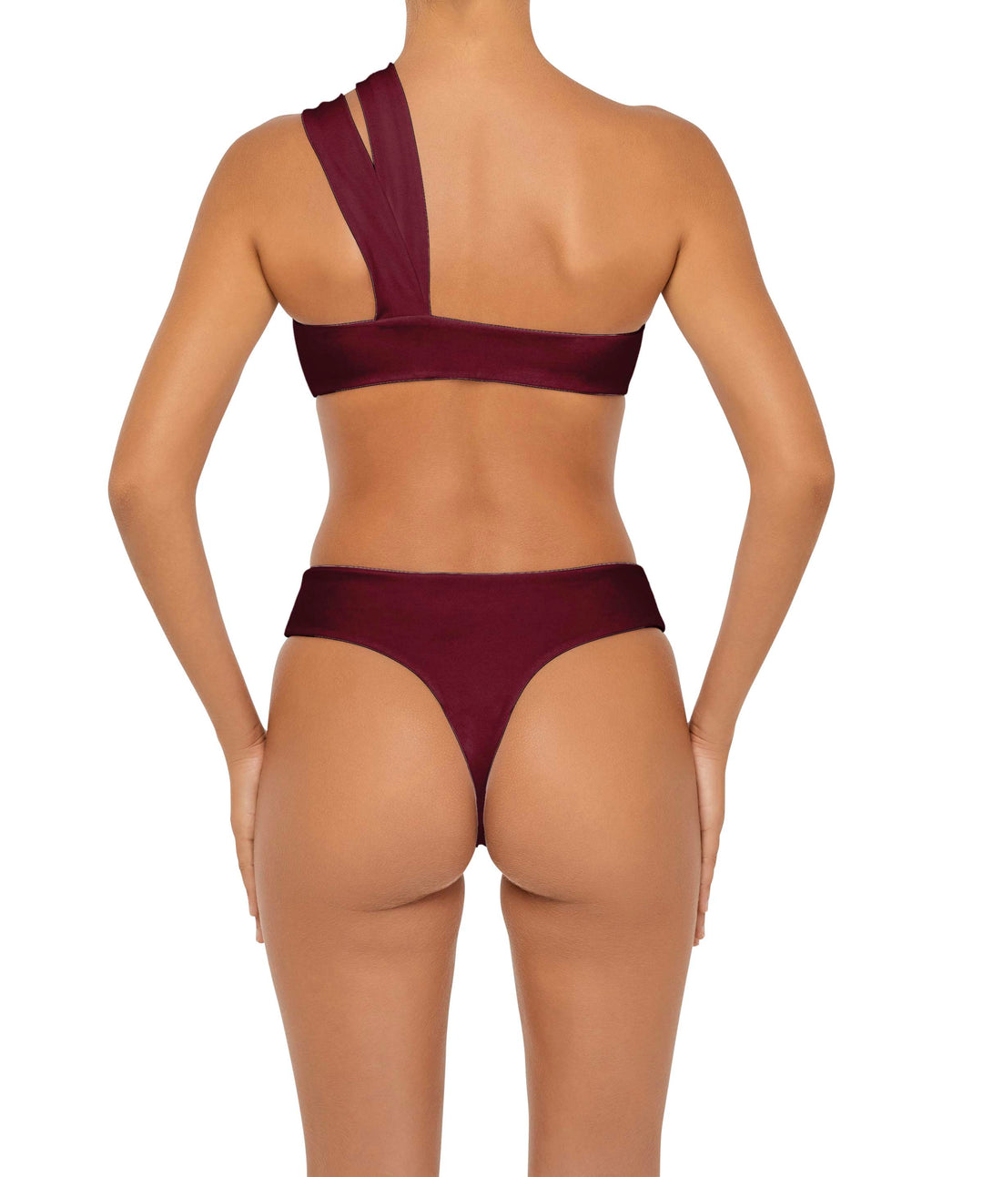 BSWS-T83 Asymmetric Bandeau Bikini Top