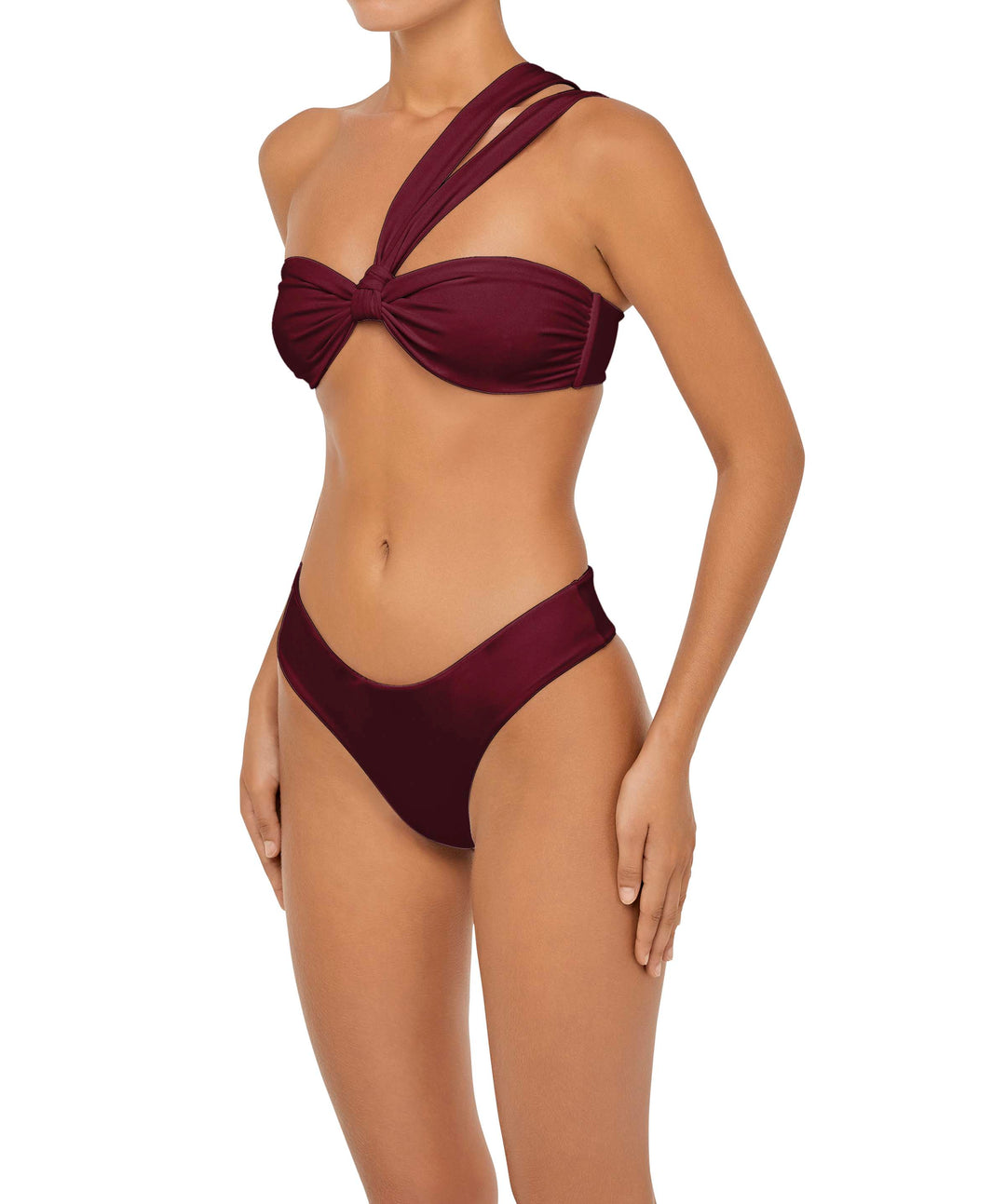BSWS-T83 Asymmetric Bandeau Bikini Top