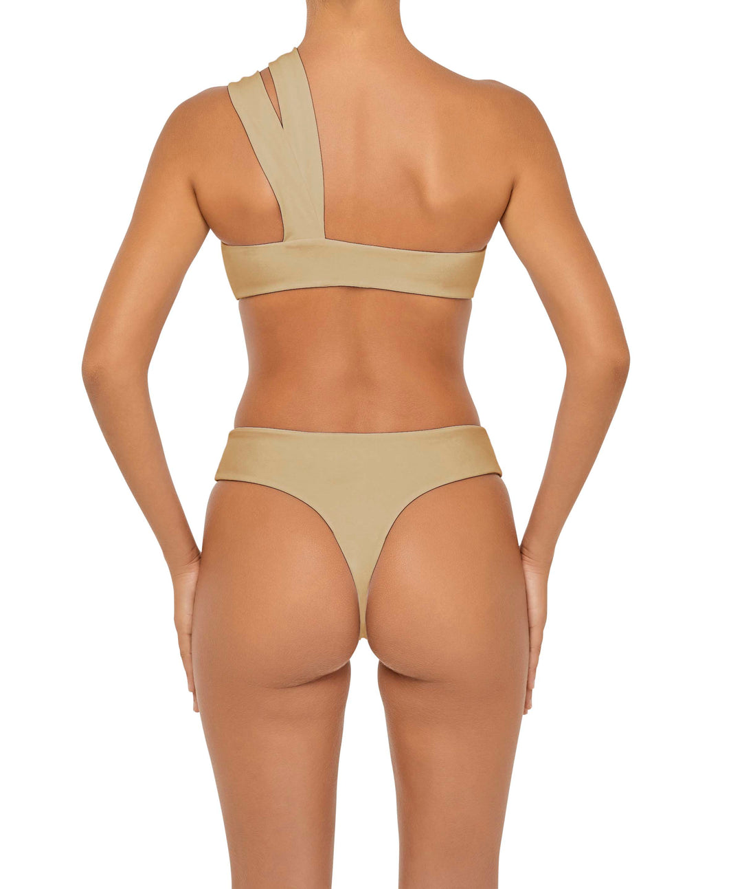 BSWS-T83 Double Strap One Shoulder Bandeau Top