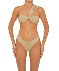 BSWS-T83 Double Strap One Shoulder Bandeau Top
