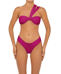 BSWS-T83 Double Strap One Shoulder Bandeau Top