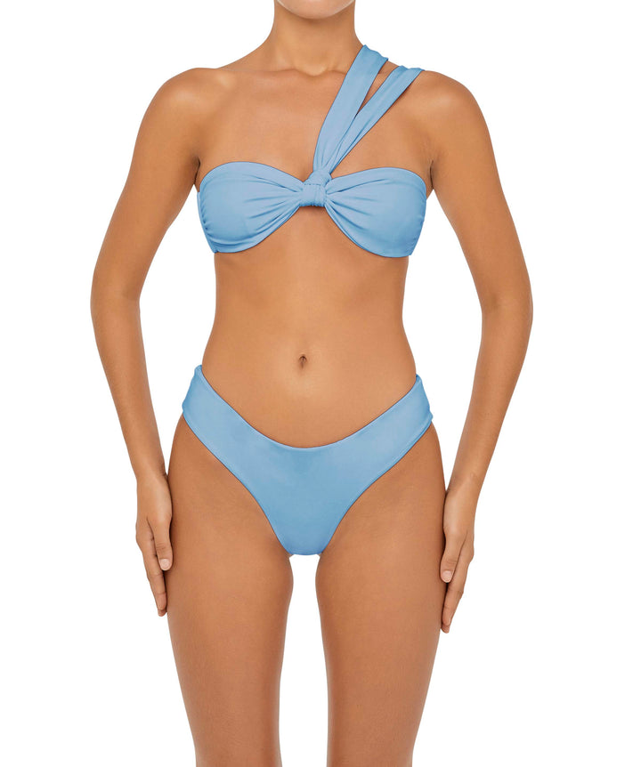 BSWS-T83 Double Strap One Shoulder Bandeau Top