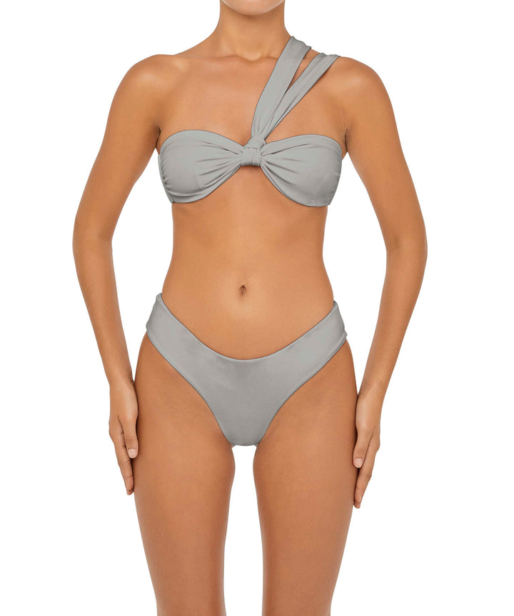 BSWS-T83 Double Strap One Shoulder Bandeau Top