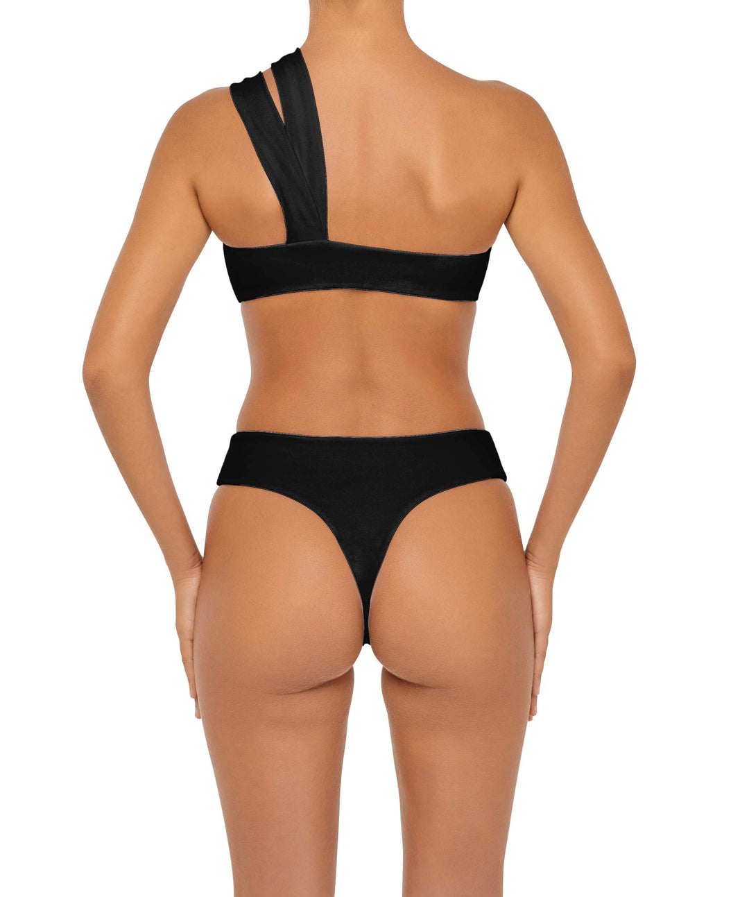BSWS-T83 Double Strap One Shoulder Bandeau Top