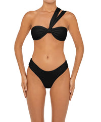BSWS-T83 Double Strap One Shoulder Bandeau Top