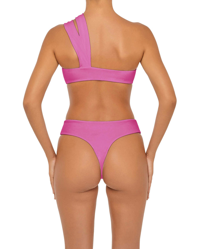 BSWS-T83 Double Strap One Shoulder Bandeau Top