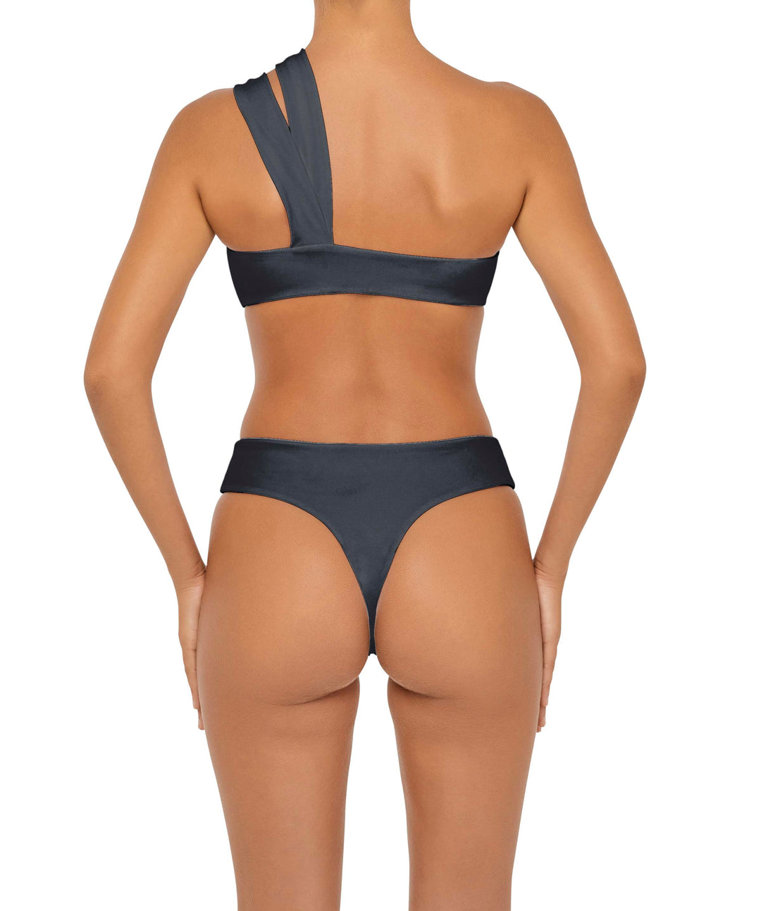 BSWS-T83 Double Strap One Shoulder Bandeau Top