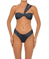 BSWS-T83 Double Strap One Shoulder Bandeau Top