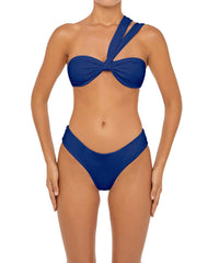 BSWS-T83 Asymmetric Banblue-gateu Bikini Top