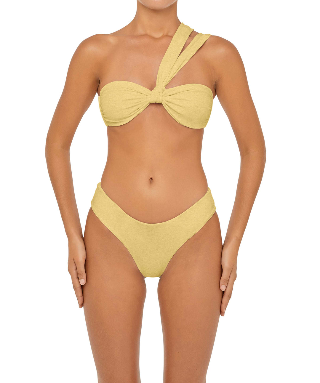 BSWS-T83 Double Strap One Shoulder Bandeau Top