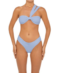 BSWS-T83 Double Strap One Shoulder Bandeau Top