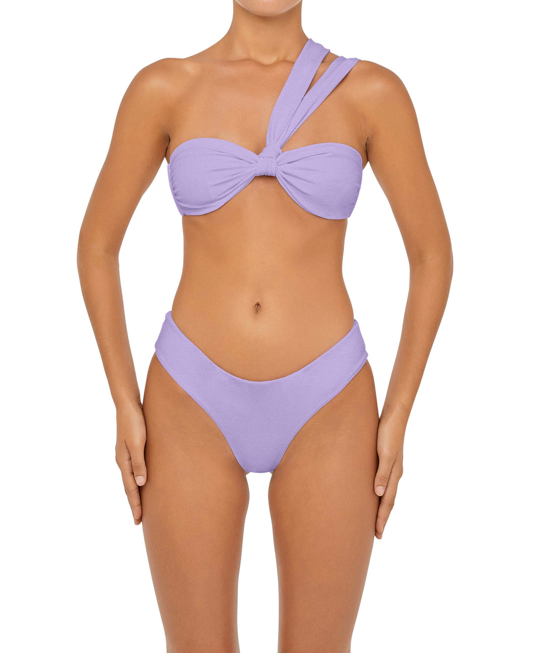 BSWS-T83 Double Strap One Shoulder Bandeau Top