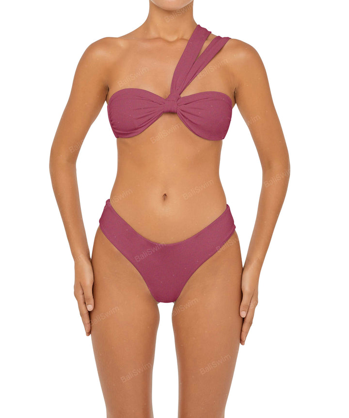 BSWS-T83 Asymmetric Bandeau Bikini Top
