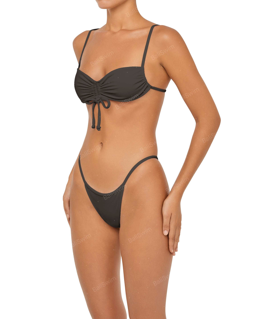 BSWS-T85 Adjustable Gathered Bikini Top