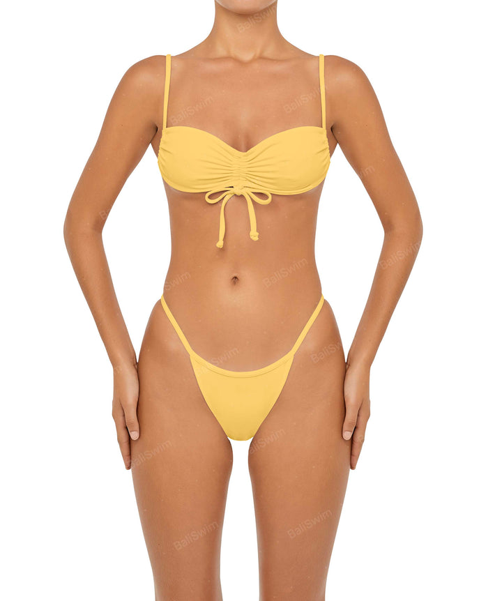BSWS-T85 Adjustable Gathered Bikini Top