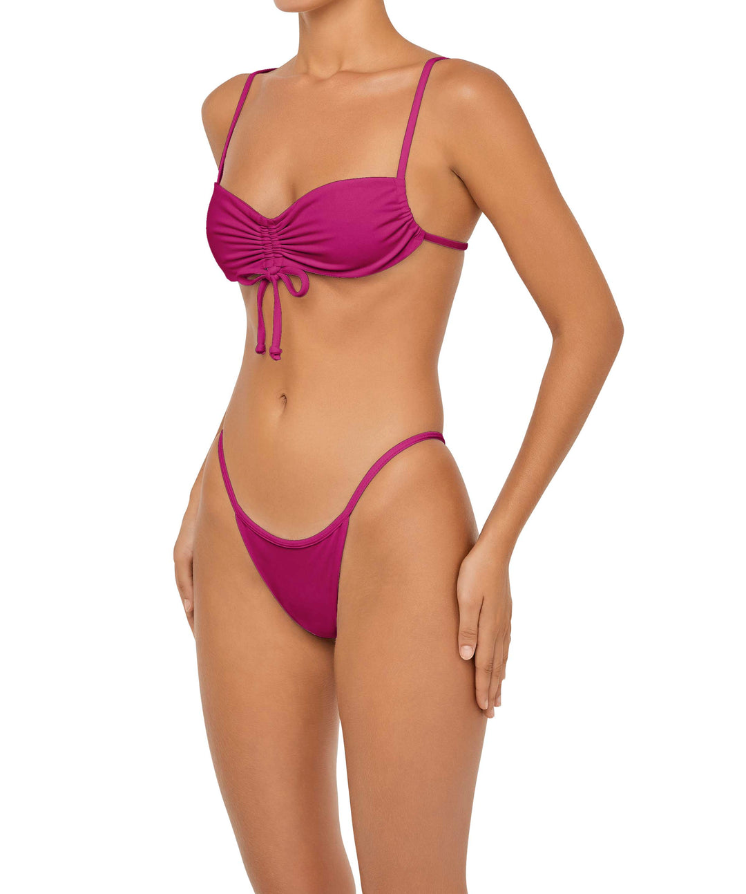 BSWS-T85 Adjustable Gathered Bikini Top
