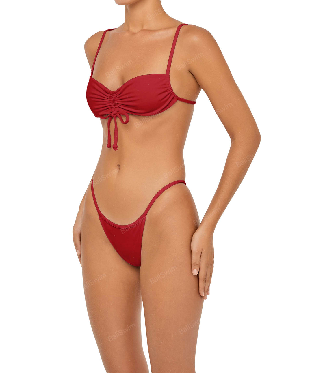 BSWS-T85 Adjustable Gathered Bikini Top