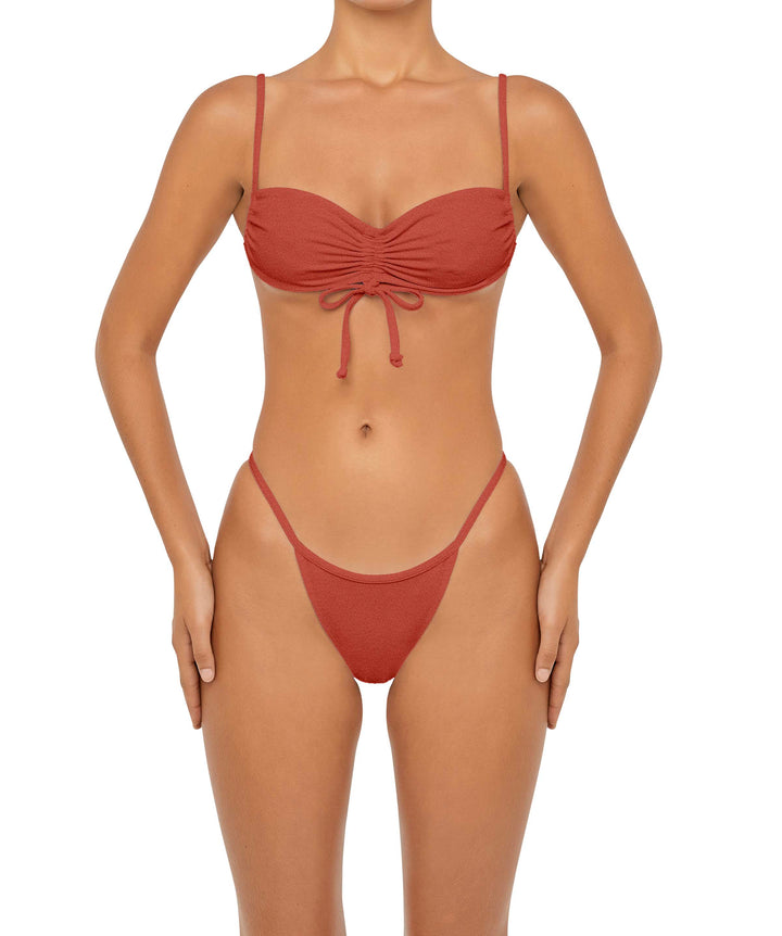 BSWS-T85 Adjustable Gathered Bikini Top