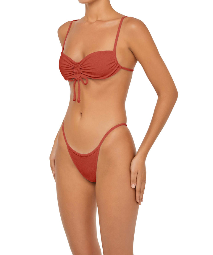 BSWS-T85 Adjustable Gathered Bikini Top