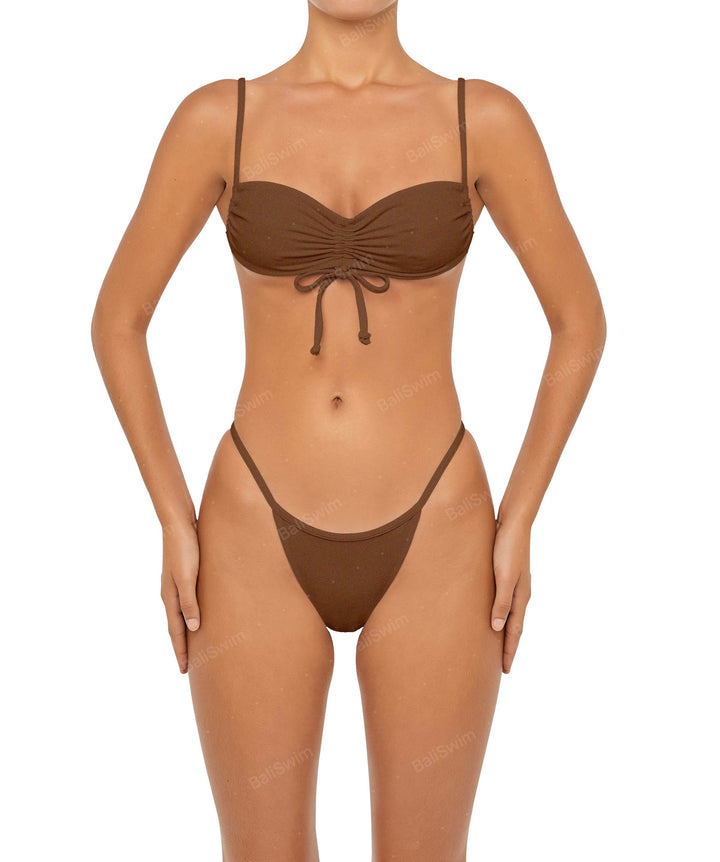 BSWS-T85 Adjustable Gathered Bikini Top