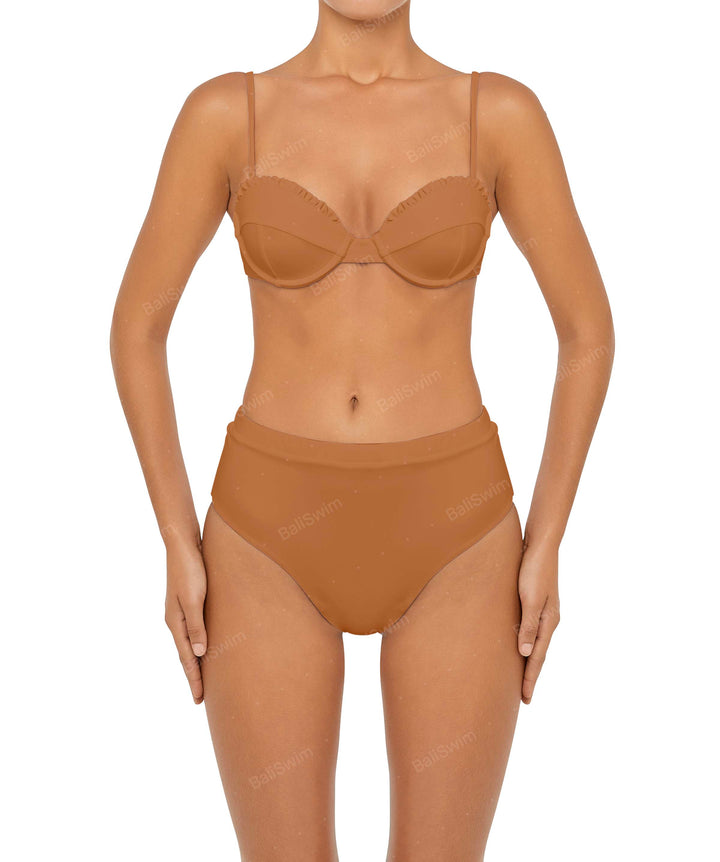 BSWS-T88 Ruffles Underwire Bikini Top