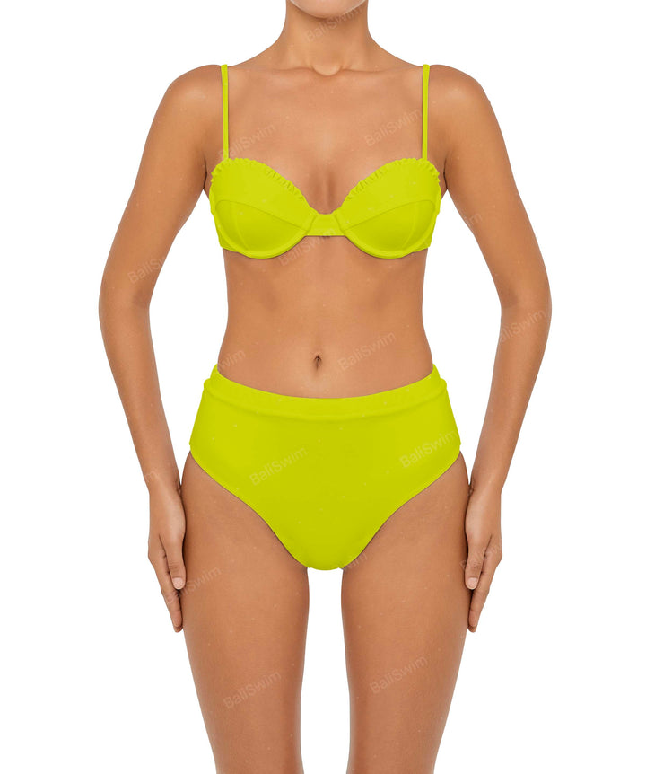 BSWS-T88 Ruffles Underwire Bikini Top