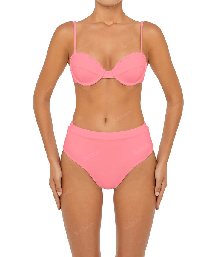 BSWS-T88 Ruffles Underwire Bikini Top