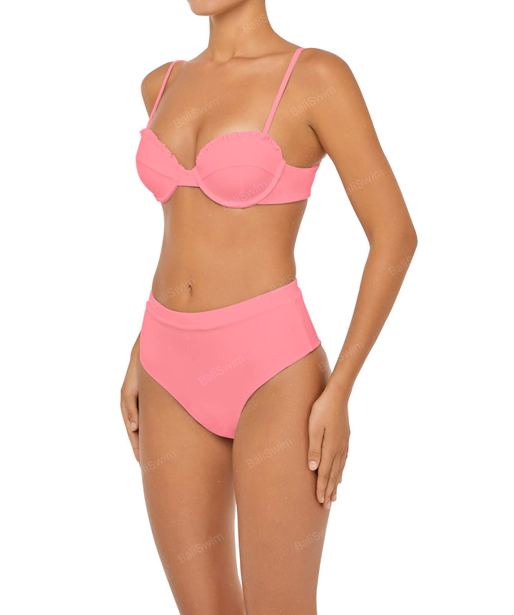 BSWS-T88 Ruffles Underwire Bikini Top