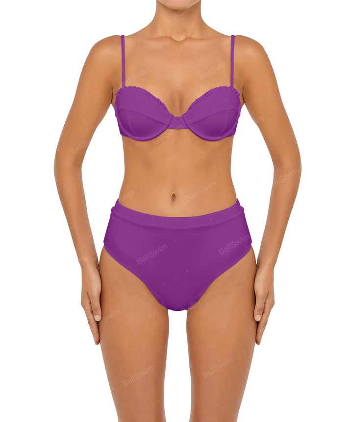 BSWS-T88 Ruffles Underwire Bikini Top