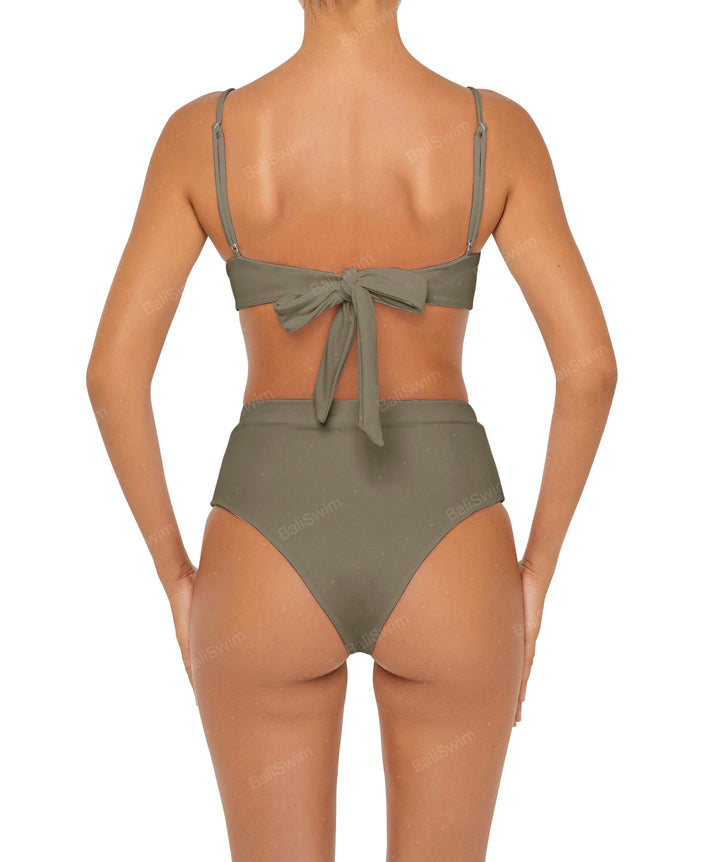BSWS-B88 High Waisted Thin Band Bikini Bottom