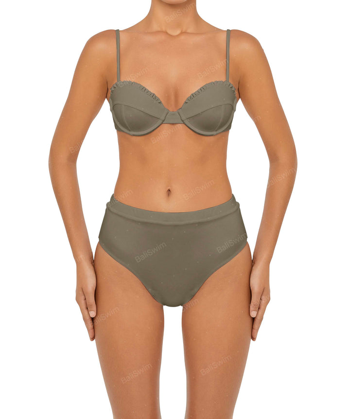 BSWS-B88 High Waisted Thin Band Bikini Bottom