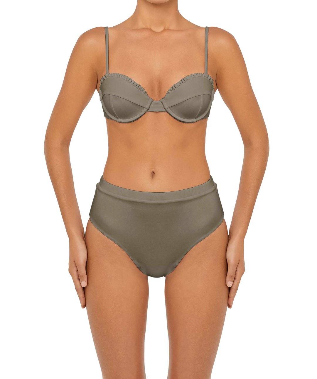 BSWS-T88 Ruffles Underwire Bikini Top