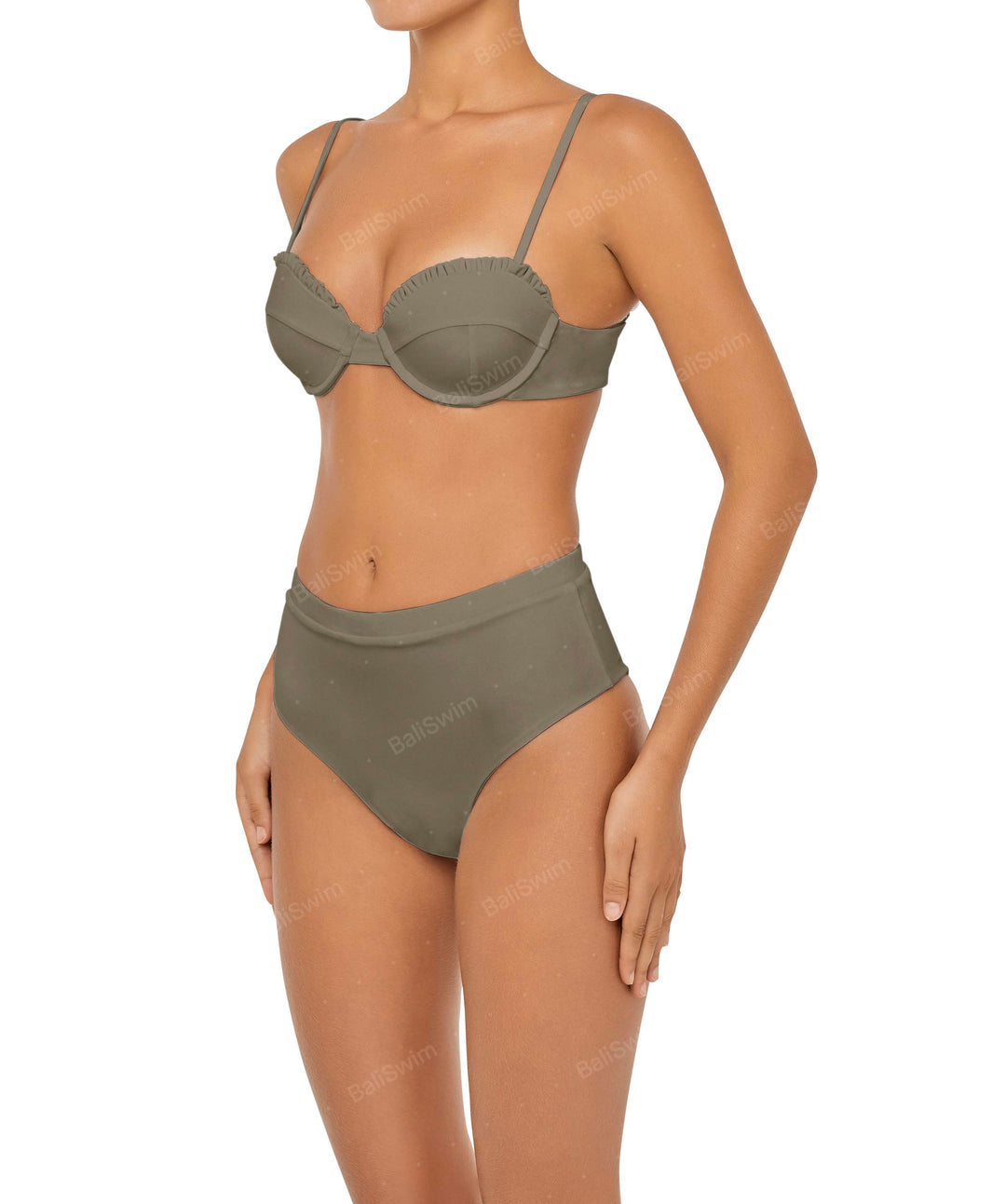 BSWS-B88 High Waisted Thin Band Bikini Bottom