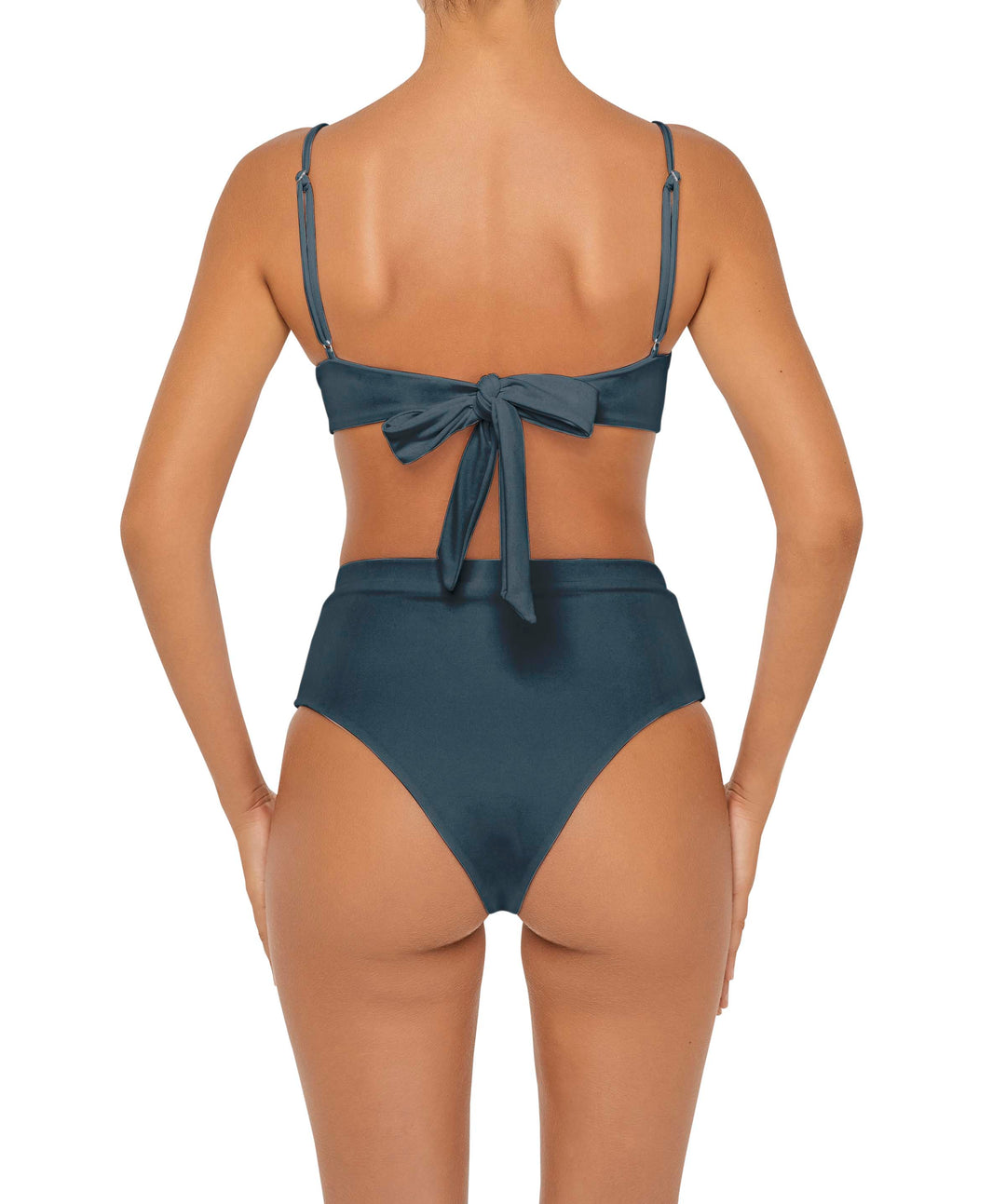 BSWS-B88 High Waisted Thin Band Bikini Bottom
