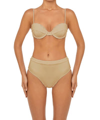 BSWS-B88 High Waisted Thin Band Bikini Bottom