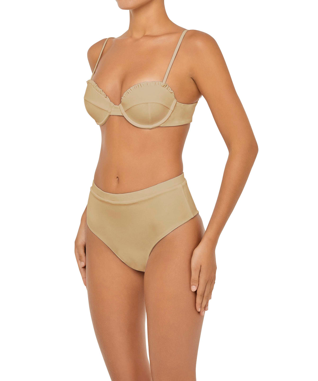 BSWS-B88 High Waisted Thin Band Bikini Bottom