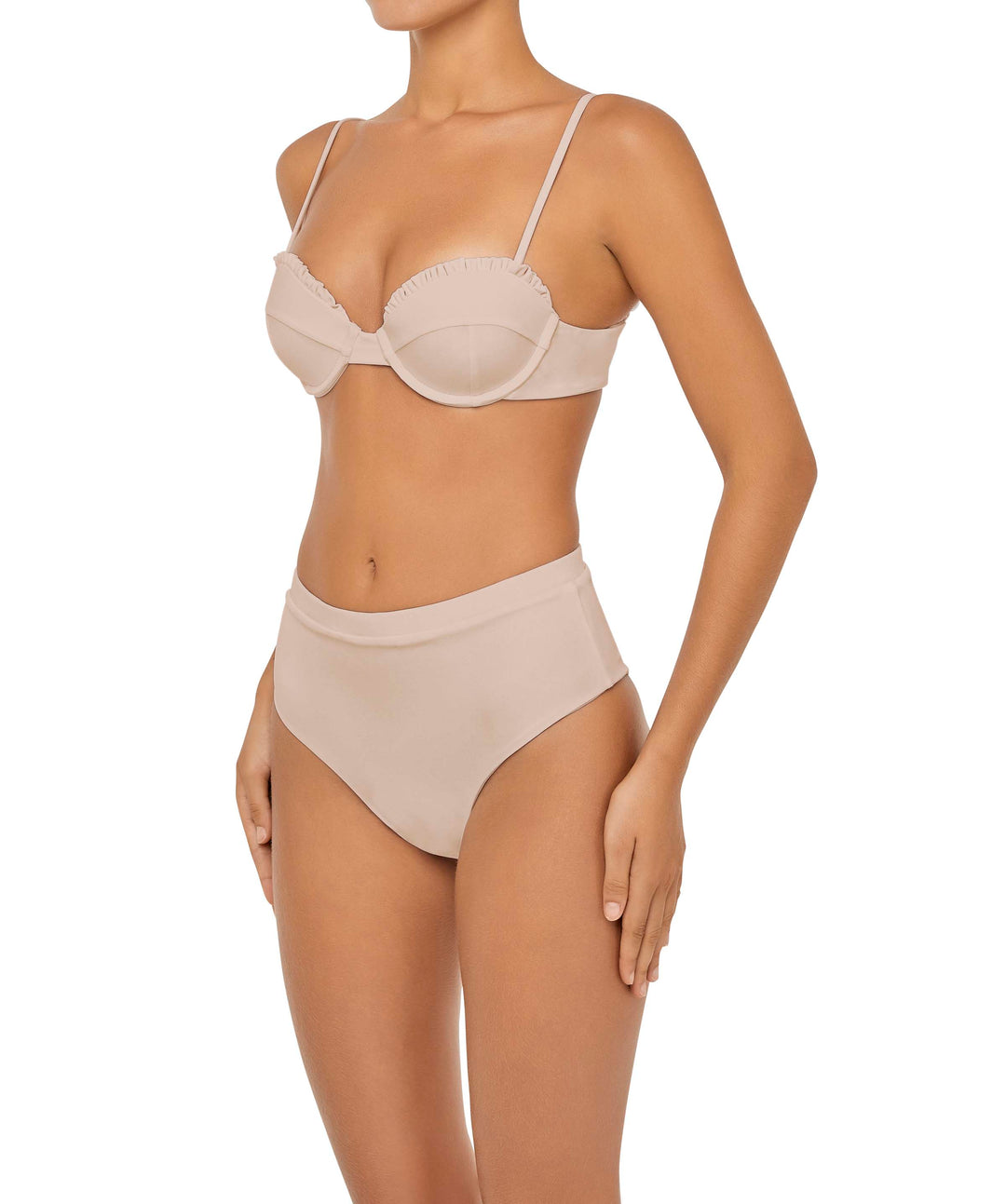 BSWS-B88 High Waisted Thin Band Bikini Bottom