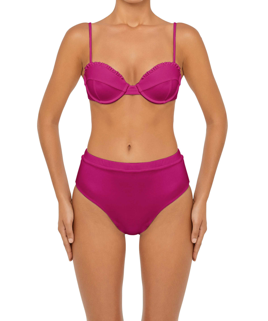 BSWS-T88 Ruffles Underwire Bikini Top