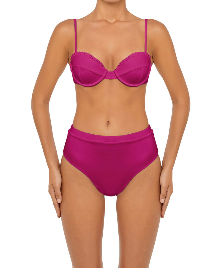 BSWS-T88 Ruffles Underwire Bikini Top