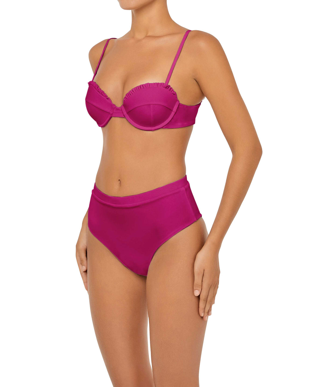 BSWS-T88 Ruffles Underwire Bikini Top