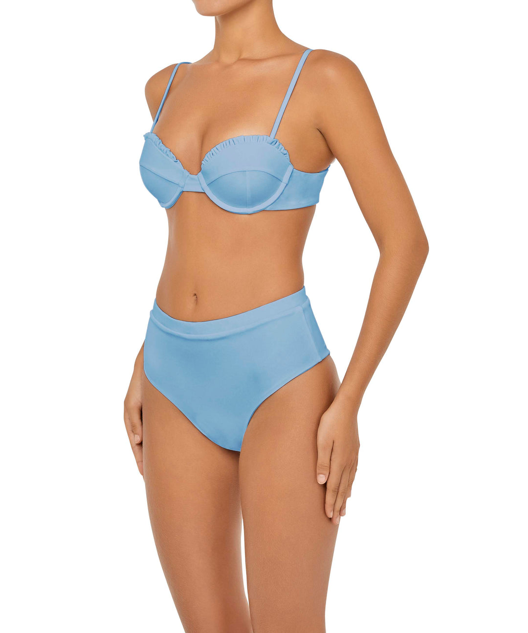 BSWS-B88 High Waisted Thin Band Bikini Bottom